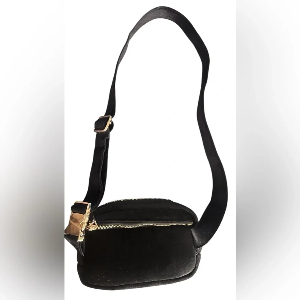 Anthropologie Black Crossbody Bag Sleek and Versatile